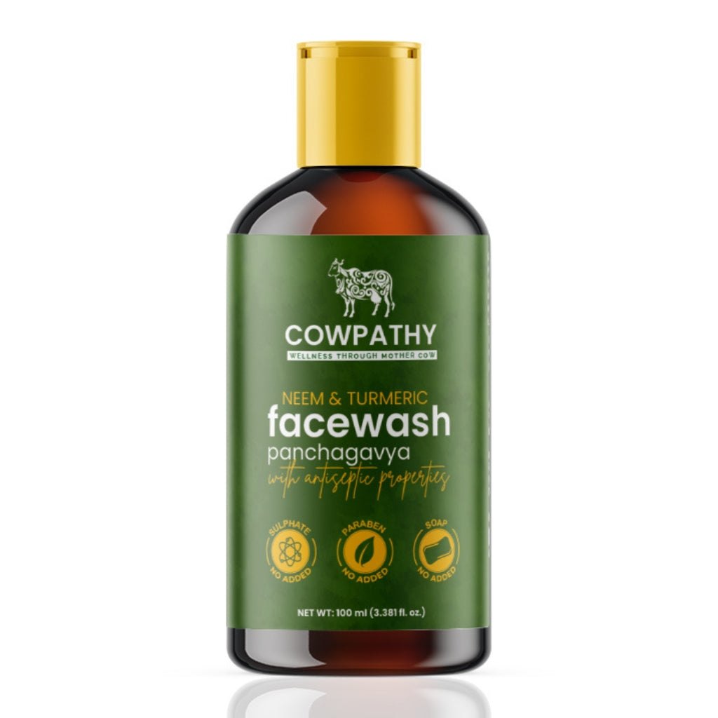Cowpathy Natural Facewash 100 ml - Neem and Turmeric