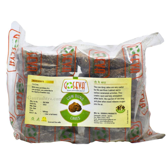 GoSeva Cow Dung Cakes - 20 Cakes