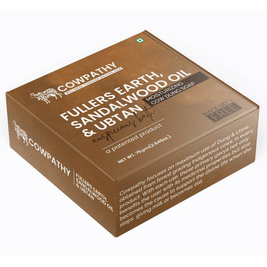 Cowpathy Cow Dung Fullers Earth Ubatan Bath Soap 75 GM
